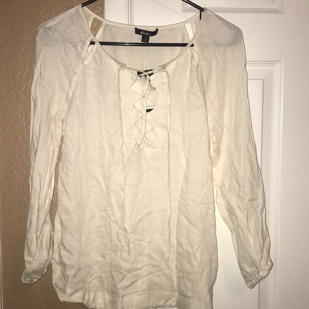 Ella Moss off white blouse